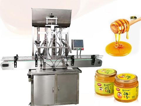 Automatic paste filling machine for filling tomato paste, honey, butter, chili sauce