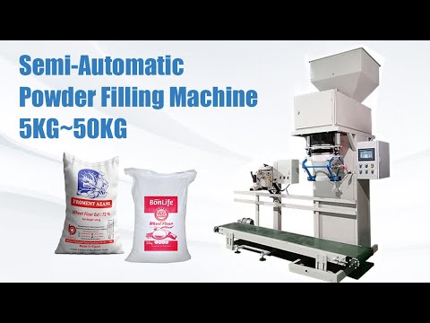 Semi Automatic Auger/Powder Filling Machine 10KG/15KG/20KG/25KG for Flour, Spices, Washing Powder