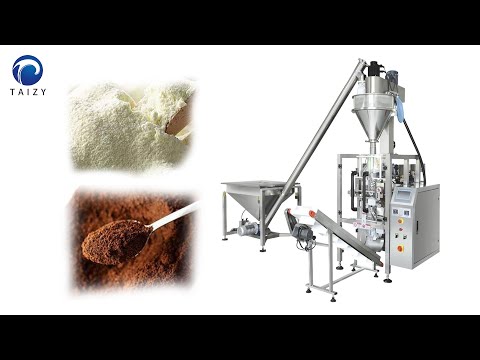 Máquina envasadora de harina de plátano | Empaquetadora vertical automática tipo collar para polvo