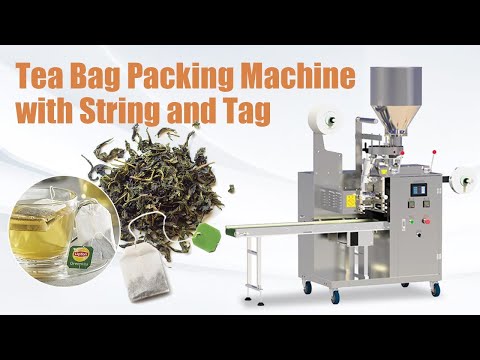 Tea Bag Packing Machine with String and Tag Automatic for Small Business