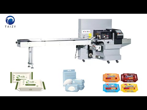 Máquina de embalagem servo alternativa | máquina de embalagem de travesseiro horizontal com servos