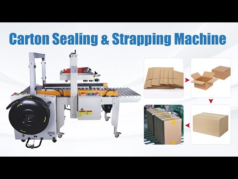 Fully Automatic Carton/Box Sealing and Strapping Machine ｜Taizy Packaging Machinery LTD