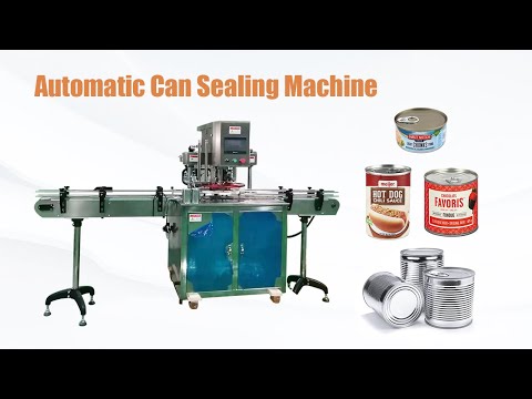 Automatic Metal Can Sealing Machine | Industrial Tin/ Aluminum Can Seaming Machine for Food&amp;Beverage