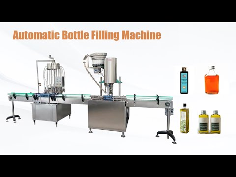 Línea de llenado de botellas de PET completamente automática | Máquina de llenado de líquidos para agua, aceite, jugo, lavavajillas...