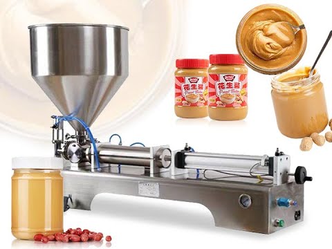 Semi-automatic peanut butter filling machine | Manual paste filling machine