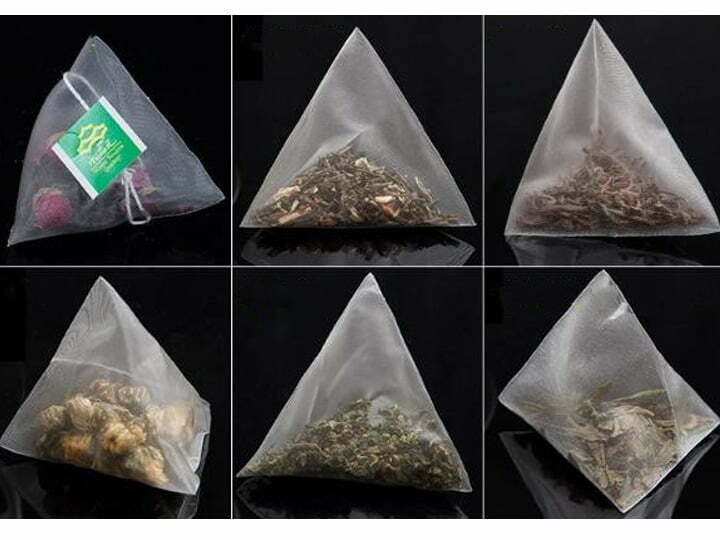 nylon triangle tea bag