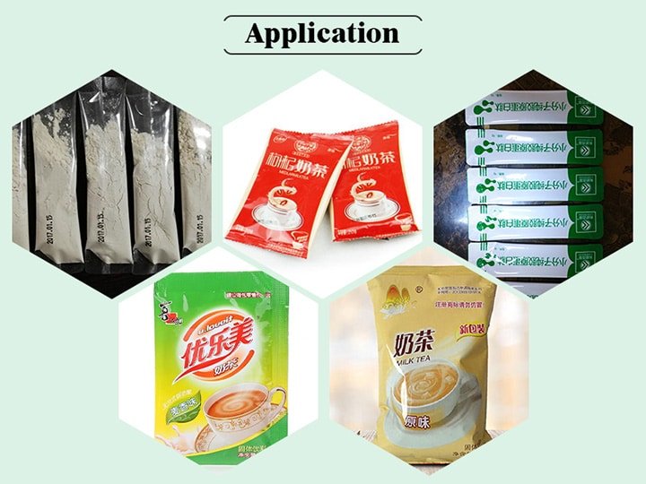 application of the powder packing machine