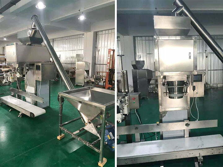 flour packaging machine display