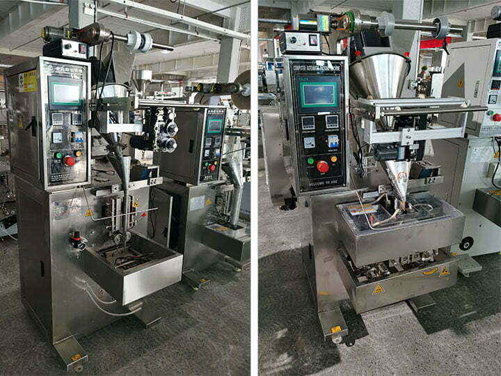 milk powder packaging machines display