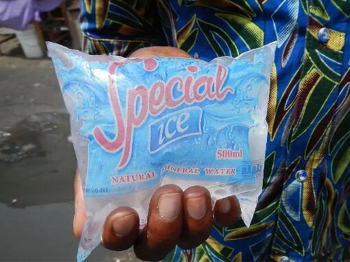 Sachet water in some area