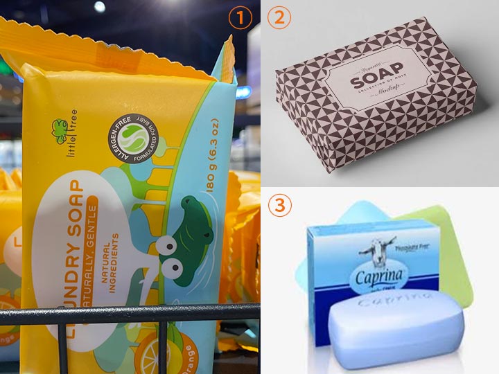 Different soap packing style