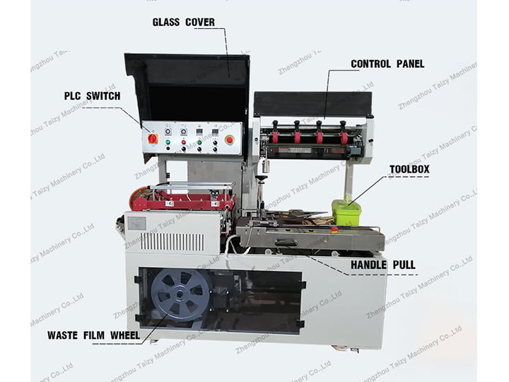 estrutura da máquina de envoltório retrátil de filme