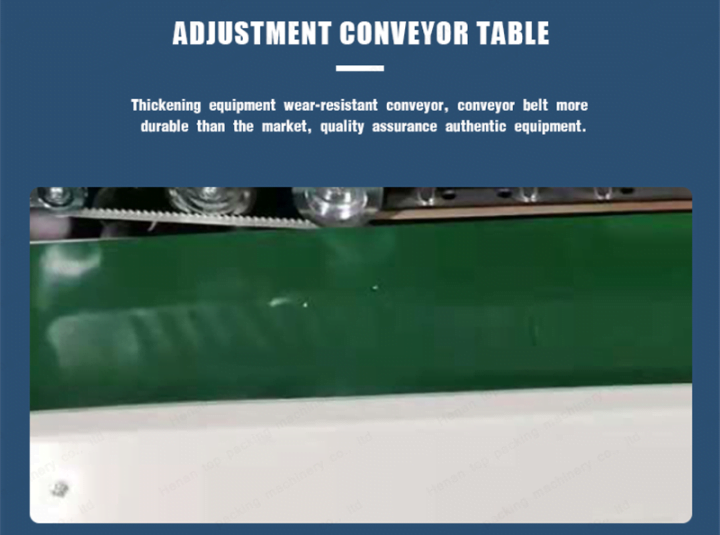 Adjustment conveyor table