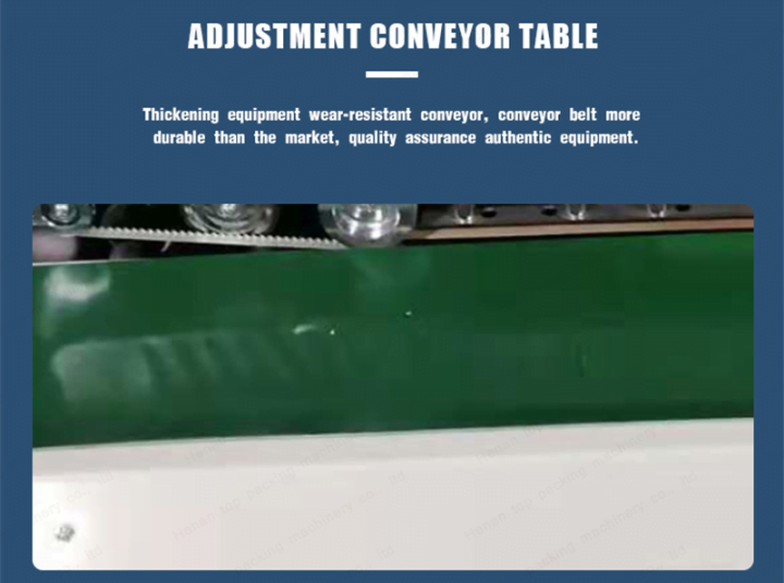 adjustment conveyor table