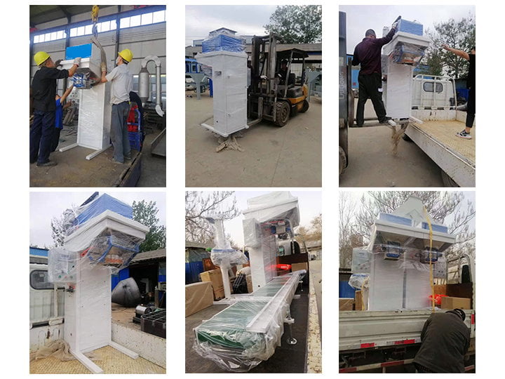 granule filling machine shipping to abroad