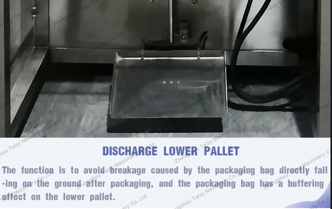 discharge lower pallet     