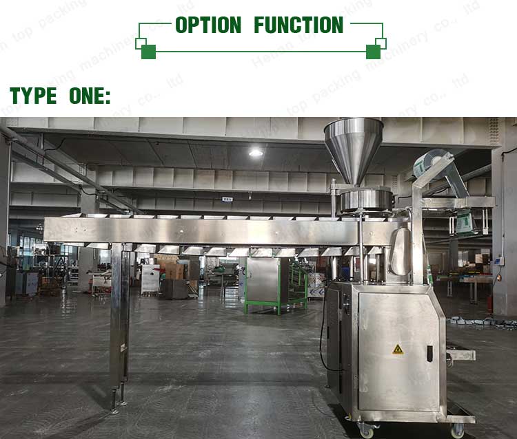 horizontal type of chain bucket packing machine