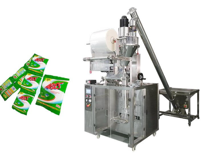 Small vertical packing machine for washing powder