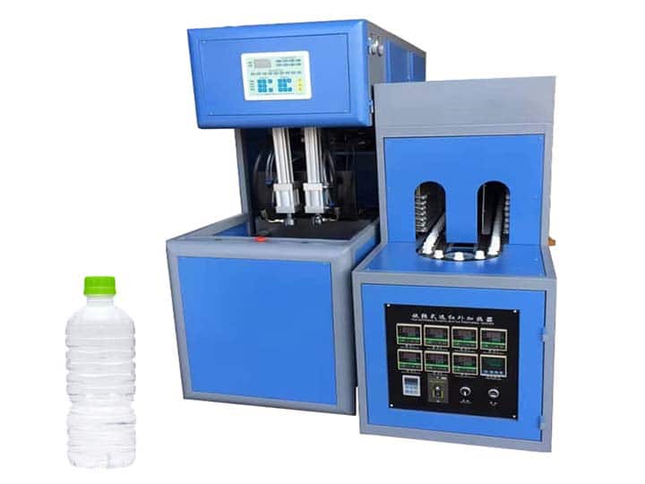 Two stage bottle moulding machine