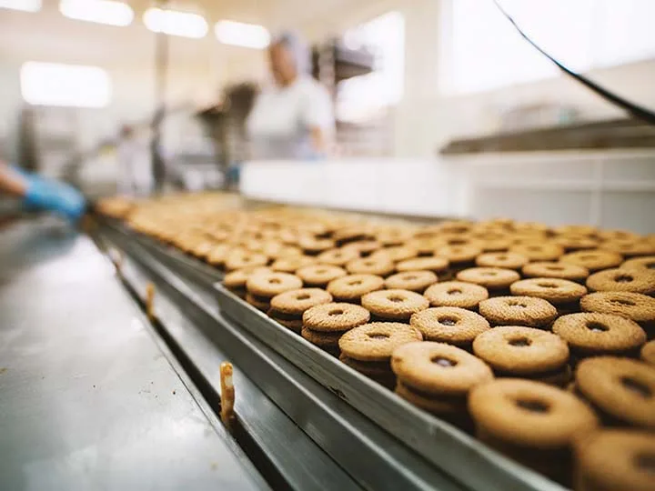 ligne de conditionnement de biscuits