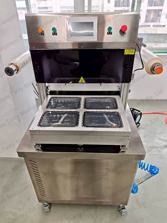 MAP machine for meat packaging